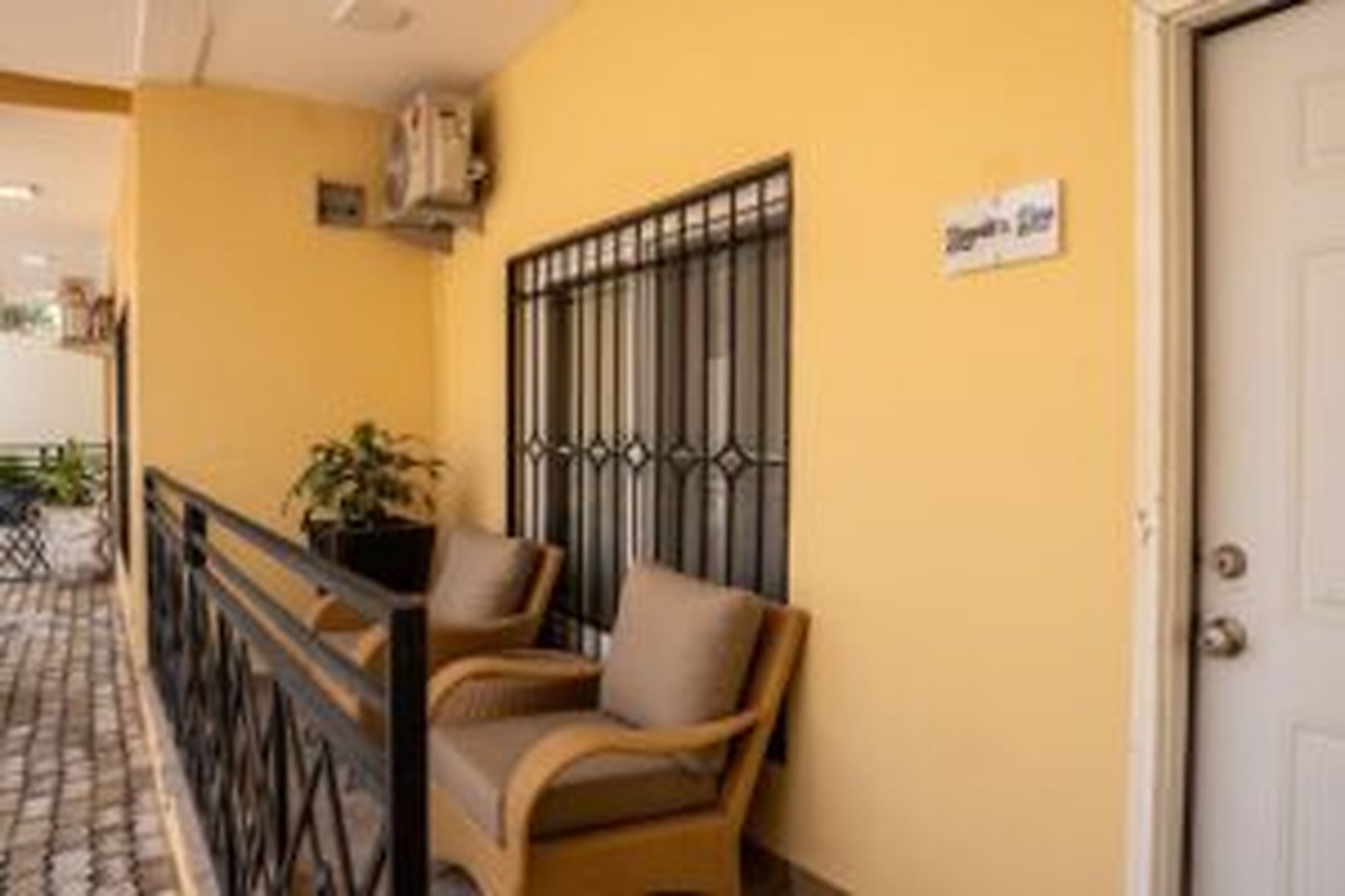 Private veranda seating